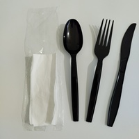 Ensemble de couverts jetables personnalisés, couteau, fourchette, cuillère, qualité alimentaire, pour la restauration à emporter, service de restauration, camping, voyage
