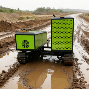 Js Heavy Duty Diesel <span class=keywords><strong>Crawler</strong></span> Chassis 5T Laadvermogen Stalen Sporen Rubber Stedelijke Ruïnes Ruige Bergen Laag Zwaartekracht 80/63 - Product Image 3