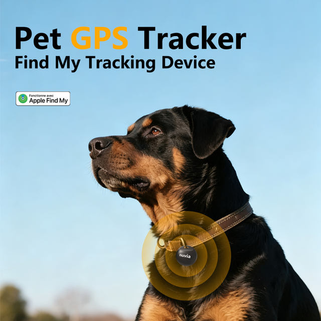 OEM BSCI Certified GPS Tracker | Anti-Loss  Tag for Pets, Keys & Bags, Compatible with Apple Find My