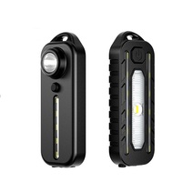 Lampe de travail LED multi-modes, rouge et bleue, avec clignotant d'avertissement, avec support pour la randonnée, la réparation automobile, l'éclairage d'urgence