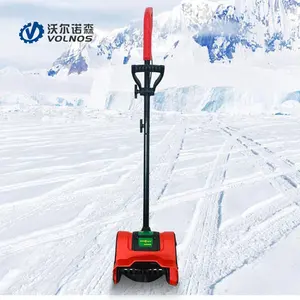 Barredora eléctrica con batería para nieve, sopladores móviles para caminar detrás de la nieve