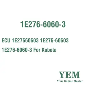 ECU 1E27660603 1E276-60603 1E276-6060-3 Kubota motor parçaları için