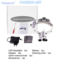 Lampe frontale à Led portable sans fil 5w Loupe dentaire chirurgicale 2,5x3,5 x Loupe