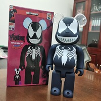 Statue de modèle Bearbrick de 28 cm, série Spider-Man, artisanat en résine artificielle fabriqué en matériau ABS