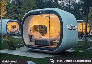 Vendita diretta della fabbrica di progettazione creativa della cabina della mela della stazione di ricezione del tè dell'ufficio Mobile integrata della fabbrica per uso dell'hotel - Product Image 4