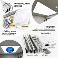 Plafond tendu PVC SKY TREE ignifuge imprimé UV, nouveau design pop, pour enseignes lumineuses publicitaires - Vente en gros usine