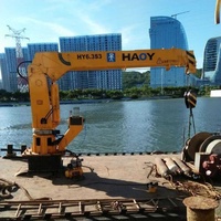 HAOY 3.2 Ton Derek Dek Hidrolik Listrik untuk Kapal Perahu Kapal Pesiar Peralatan Pengangkat Pelabuhan