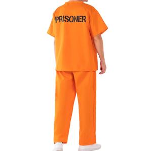 Orange Prisioner Uniforme Hommes Femmes <span class=keywords><strong>Costume</strong></span> Prison Détenu <span class=keywords><strong>Costume</strong></span> Halloween Criminel Adultes - Product Image 2