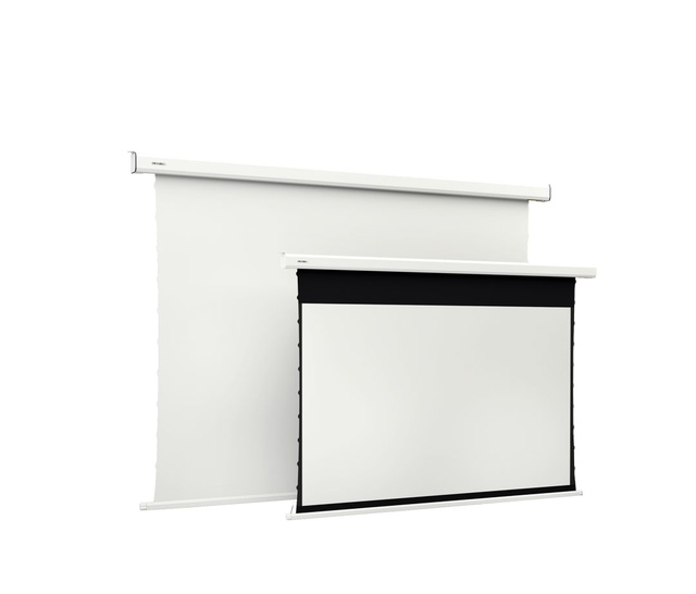 SCREEN PRO 84"~180" Whole Sale Wall/ceiling Mounted 4K/8K HD Tab-Tension Matte White Motorized Projection Screens