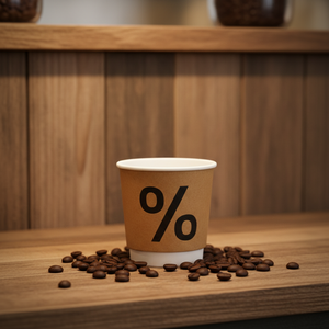 Vasos de papel Kraft de doble pared para café expreso, 4oz, respetuosos con el medio ambiente, con logotipo personalizado, reciclados para cafeterías, panaderías, bebidas calientes para llevar - Product Image 5