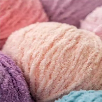 Fil à tricoter moelleux 50g, fil de velours corail fin et doux pour le tricot à la main, le crochet, les sacs, les chapeaux, les poupées