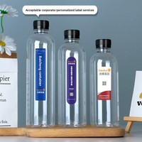 Bouteille transparente jetable pour animaux de compagnie de 500 ml, personnalisable avec logo, pour soupe de prune acidulée, eau minérale, thé au lait, jus