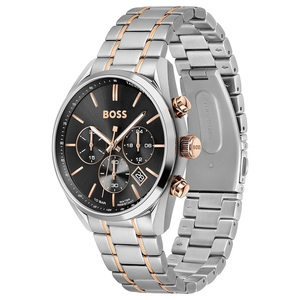 Montre pour homme Hugo Boss Champion analogique en acier inoxydable avec cadran noir-1513819 - Product Image 3