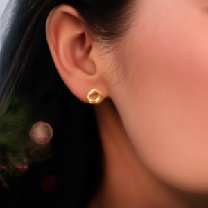 Fashion <b>Stud</b> Earrings PVD Gold Plated 316L Stainless Steel Sustainable Resistant - Product Image 3