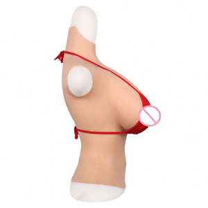 Sıcak satmak katı yarım vücut silikon protez meme gerçek meme CD çapraz soyunma büyük meme seks oyuncakları ürün adam kadınlar için - Product Image 4