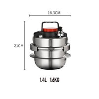Acier inoxydable de haute qualité 304 1.4L mini autocuiseur cuiseur à riz