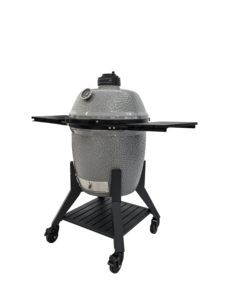 Parrilla Kamado <span class=keywords><strong>de</strong></span> Cerámica Gris, Barbacoa <span class=keywords><strong>de</strong></span> Carbón Removible para Exteriores, para Aventuras <span class=keywords><strong>de</strong></span> Barbacoa - Product Image 5