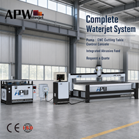 Máquina de Corte por Chorro de Agua Abrasivo CNC APW 3020, Cortadora en Frío de Alta Presión para Metal, Piedra, Vidrio y Azulejos con Certificado CE