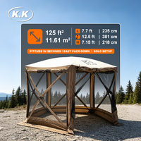 Tente de camping instantanée Kawagebo Kamp (KK) 210D en polyester Oxford, imperméable, avec moustiquaire intégrée