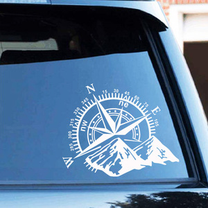 Autocollant de porte de navigation de montagne Décalcomanie décorative de carrosserie de voiture avec style personnel Design de montagne modifié - Product Image 2