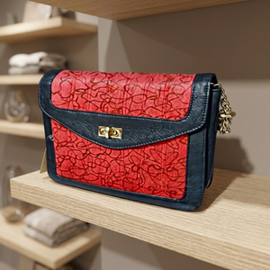 Pochette pour femme en cuir véritable, design personnalisé, fermeture éclair, imperméable, antivol, luxe, double sangle, bandoulière - Product Image 5