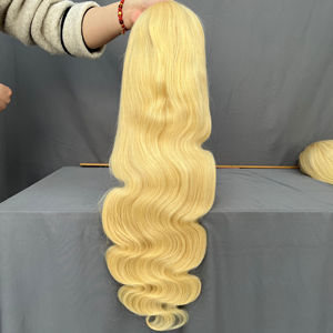 Perruque à fermeture 5x5 en cheveux humains 613 180% de densité, de 12 à 40 pouces - Product Image 1