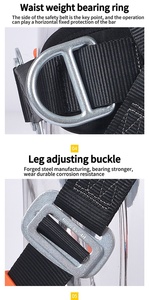 Harnais de sécurité antidérapant en polyester isolé réglable pour les travaux en <span class=keywords><strong>hauteur</strong></span> - Product Image 4