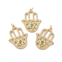 Pandahall 10 Pcs Pendentifs Fins Plaqué Or 18K Véritable avec Breloques Patte de Chat en Laiton Plaqué et Zircon Cubique Pavé, Motif Pierre de Naissance