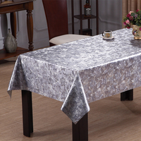 Nappe en PVC RNPT, motif pierre concassée dorée, dos en tissu opaque, facile à nettoyer, pour restaurant, hôtel, salle à manger