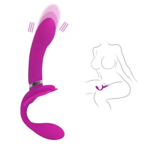 Esplosivo potente clitoride g-spot a doppio uso vibratore capezzolo massaggiatore ad uso doppio seno anale masturbazione femminile giocattoli