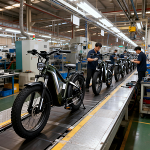 Bicicletta <span class=keywords><strong>Elettrica</strong></span> da Montagna con Pneumatici Fat da 26 Pollici, Motore Posteriore Brushless 48V 500W, Batteria Integrata al Litio 15AH - Product Image 5