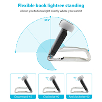 Lampe de lecture LED pliable portable USB GL-ZP Guangli Mini, simple, protectrice des yeux, avec clip pour livre, lumière de nuit pour salon