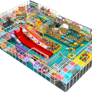 Parc de trampolines intérieur coloré Pokiddo de 423 m², conçu pour les enfants de 3 à 12 ans, espace de jeu idéal pour les week-ends - Product Image 1