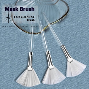 Solución Original Spa <span class=keywords><strong>Essence</strong></span> Brush Cerdas suaves en forma de abanico con mango Salón de belleza Aceite esencial Mascarilla Brush - Product Image 1