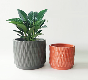 Vaso in gres nordico personalizzato <span class=keywords><strong>con</strong></span> finitura smaltata nuovo a buon mercato giardino esterno decorativo per interni e succulenta per casa vaso di fiori decorazione - Product Image 2