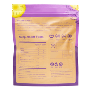 Gomitas de humedad probióticas femeninas con fruta de piña y extracto de olmo resbaladizo Mezcla de nutrición natural Gomitas probióticas - Product Image 4