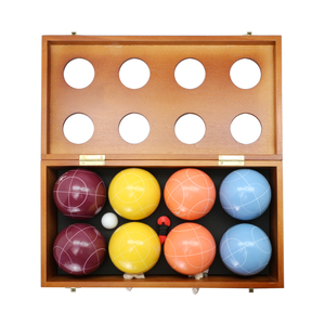 Ensemble de boules de pétanque de 90 mm, taille et poids réglementaires, avec 8 boules de pétanque en résine, corde de mesure, jeux de pétanque, multicolores - Product Image 2