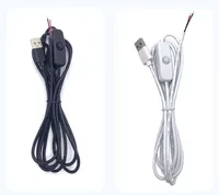 3A Schnelllade-USB-Verlängerungskabel (Stecker auf Buchse) mit Geflechtschirmung, PVC-Ummantelung und kleinem Ein/Aus-Druckschalter für Schreibtischlampe und Ventilator