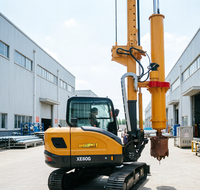Machine de forage rotative hydraulique pour pieux de 30 m et 1500 mm, avec couple de pente élevé pour le forage sur sites en pente