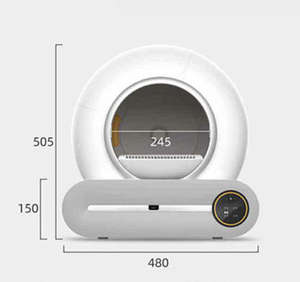 Toilette <span class=keywords><strong>pour</strong></span> chat Robot automatisé Auto-nettoyant Intelligent Électrique Auto-nettoyant Intelligent Automatique Bac à litière <span class=keywords><strong>pour</strong></span> chat - Product Image 1