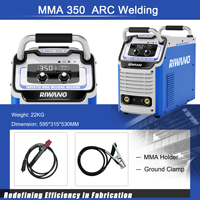 Soudeuse à l'arc à onduleur MMA-350 multifonctionnelle 350A bâton sans gaz pour projets en métal galvanisé