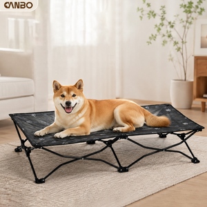 CanboPet-Cama Plegable Elevada para Perro, Cama para Mascotas con Marco de Acero, Portátil, para Acampar al Aire Libre - Product Image 1