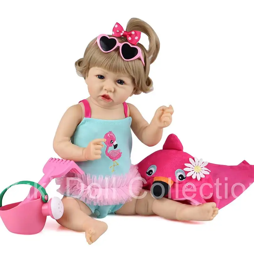 Original Design Reborn Baby puppen 22 Zoll niedliche realistische weiche Vinyl puppen Neugeborene Baby puppen spielzeug 2021 New Wholesale