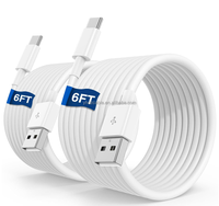 2.4A Totalmente Compatible 1M 2M 3M USB C Cable de carga rápida para iPhone 15 16 Samsung Bank S23 Teléfono Android Cable DE DATOS DE CARGA USB