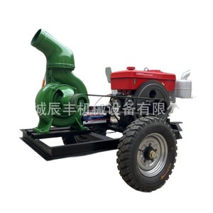 Bomba de riego móvil diésel de alto flujo para sistema de aspersores agrícolas con motor y construcción metálica - Product Image 1