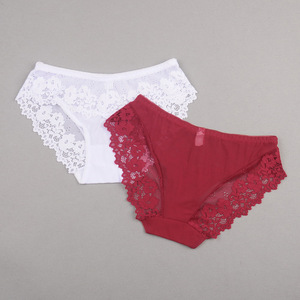 Culotte sexy douce et confortable pour femmes Lingerie en maille mignonne drôle teint uni - Product Image 5