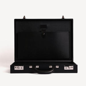 Bolso oficial de cuero de estilo Vintage personalizado, maletín duro hecho a mano, Maleta, maletín de cuero negro para <span class=keywords><strong>abogado</strong></span> - Product Image 2