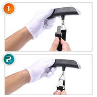 Balance numérique portable pour bagages, écran LCD, balance électronique de poche, outil de pesage pour valises et bagages de voyage