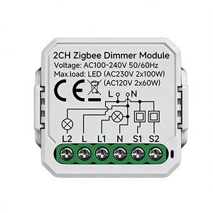 Interruptor Atenuador de Luz LED Inteligente WiFi, Control Remoto por Aplicación Smart Life/Tuya, Interruptor de 1/2 Vías, Compatible con Alexa <span class=keywords><strong>Echo</strong></span> y <span class=keywords><strong>Google</strong></span> <span class=keywords><strong>Home</strong></span> - Product Image 1