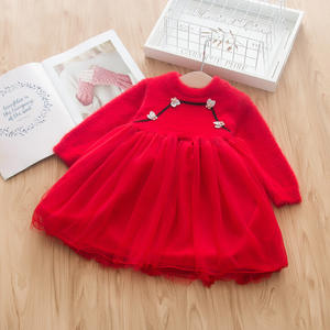 Vestidos Casuales de Dibujos Animados para Niñas, Hermosos Vestidos de Fiesta para Bebés y Niños Pequeños, para Invierno, de Fábrica China, Venta al Por Mayor - Product Image 2